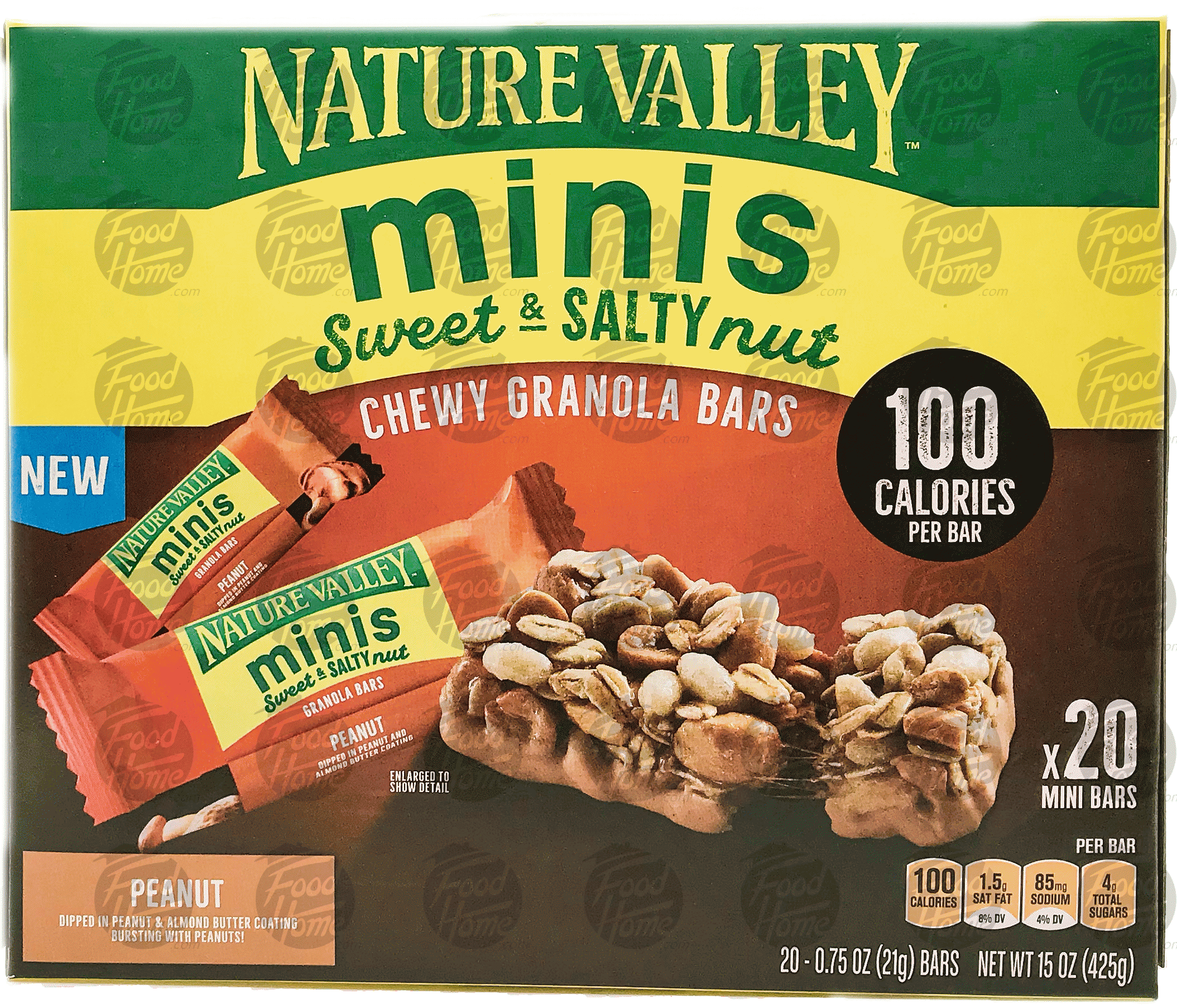 Nature Valley minis peanut sweet & salty nut chewy granola bars, 20 pk, box Full-Size Picture